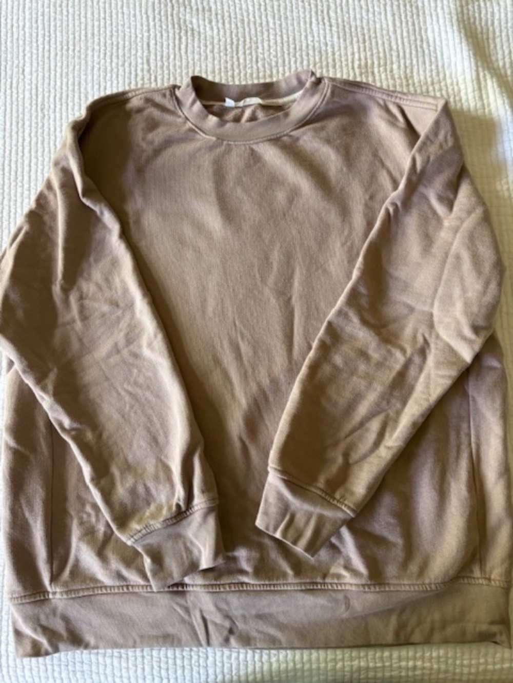 Left on Friday -Victory Lap Sweatshirt - Beach (Taupe) / S/M